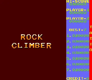 Rock Climber screen shot title